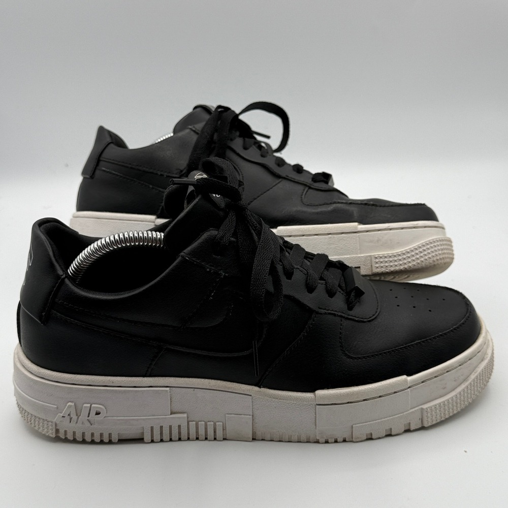 Nike Air Force 1 Pixel Women 11 Black White Platform Streetwear Glitch Sneakers